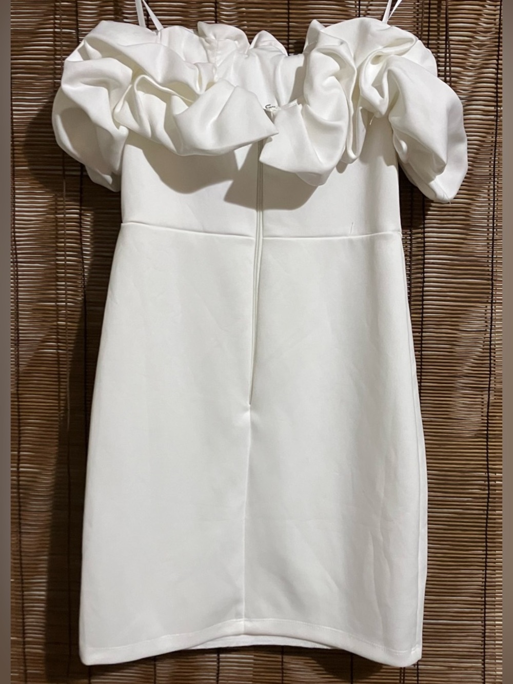 Windsor White Ruffled Off-Shoulder Mini Dress - Picture 3 of 11